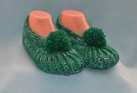 Kapcie handmade druty 39-40
