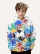 WYPRZEDAŻ Bluza piłka nożna 3D dla chłopca r. 11-12 lat r.152