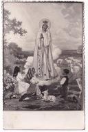 Matka Boska Fatimska objawienie dzieci lata 50 wymiary 88 x 138 mm.