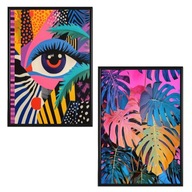 Plakat Zestaw 30x40, 2 sztuki, plakaty ,postery MODERN ABSTRAKCJA OKO*1998*