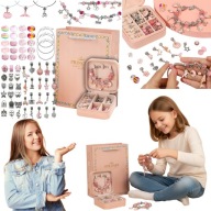 ZESTAW DO ROBIENIA BIZUTERII BRANSOLETEK CHARMS CHARMSY CHARMSOW DLA DZIECI