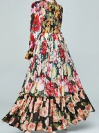 sukienka plus size boho patchwork łączka cygańska