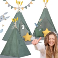 NAMIOT DLA DZIECI OGRODOWY PLAŻOWY DO POKOJU DUŻY DOMEK TIPI TEEPEE WIGWAM