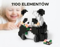 Klocki Panda 3D 1100 EL Mini Klocki Figurki Zwierząt Prezent Dzień Dziecka