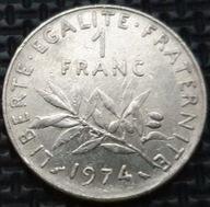 *FRANCJA [0103] *1 Frank 1974 signatura O.Roty