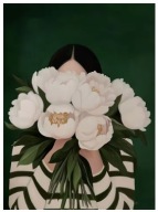 Plakat „Floral Muse” – Minimalistyczny Plakat Artystyczny