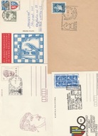 7 stempli o tematyce szachy i warcaby + kartka pocztowa z obiegu