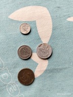 Monety Obiegowe od 1949 5gr 10gr 20gr 50gr 5zł ciekawy pojemnik