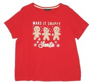 F&F_Śliczna BLUZKA_czerwona świąteczna napisy PIERNICZKI prosta ŚWIĘTA_46