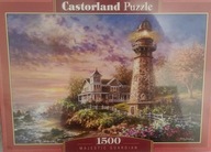 Puzzle 1500 Castorland obraz z latarnią morską, nowe, zapakowane