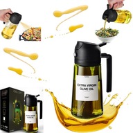 SPRYSKIWACZ DO OLIWY OLEJU OCTU SZKLANY DOZOWNIK W SPRAYU ROZPYLACZ 470 ML