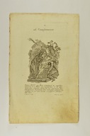 GRAFIKA GOTTFRIED BERNHARD GOZ MIEDZIORYT XVIII w. ZŁOŻENIE JEZUSA DO GROBU