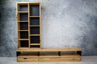 Szafka RTV LITE DREWNO Dębowe Jesionowe NA WYMIAR PROMOCJA