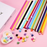 PASKI ORIGAMI GWIAZDKI 1080 SZT 27 KOLOROW PAPIER DEKORACJE DIY REKODZIELO