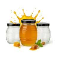 20x Słoiki Szklane UL 100 ml na Miód Dżem Prezent Ślub Butelki Szklane