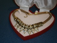 LUKSUSOWA KOLIA NASZYJNIK Z CYRKONIAMI