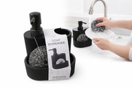 Zestaw dozownik na mydło/płyn do mycia naczyń do zlewozmywaka z pompką