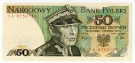 50 zł 1979 - CA - Stan 1, UNC. Stopień rzadkości L3.