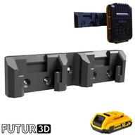 Uchwyt podwójny na akumulatory baterie DeWALT 18V XR z blokadą