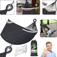 DUŻY HAMAK OGRODOWY 2 OSOBOWY HUŚTAWKA MOCNY WZMOCNIONY PAŁĄK DUŻY + TORBA