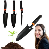 ŁOPATKA OGRODNICZA WĄSKA CZARNA WYGODNY UCHWYT PORĘCZNA