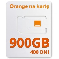 Internet mobilny Orange LTE 4G 5G 900GB na 400 dni rok karta SIM do routera
