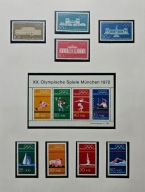 Klaser ze Znaczkami Koperty Pocztówki Bloczki Serie Niemcy RFN BRD Zbiór