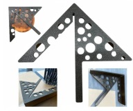 Kątownik stolarski do wyznaczania środka koła szablon