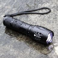 MOCNA LATARKA TAKTYCZNA LED CREE XML-T6 ZOOM 1800LM WODOODPORNA 1KM