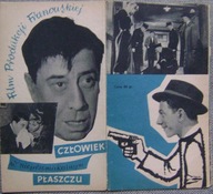 CZŁOWIEK W NIEPRZEMAKALNYM PŁASZCZU -film francuski-program kinowy -50-te