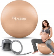 PIŁKA DLA KOBIET W CIĄŻY PIŁKA LEKARSKA DO ĆWICZEŃ SIEDZENIA 65CM + POMPKA