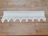 PRACA RĘCZNA SZYDEŁKO BAWEŁNIANA ZAZDROSTKA FIRANKA LAMBREKIN 32 x 100