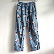 Jeansy spodnie dziewczęce z Minnie Mouse 128 cienki denim (029)