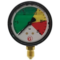 Manometr glicerynowy dolny 0-25 BAR G 1/4" 63mm