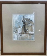 Obraz akwarela - Gdańsk - Żuraw