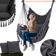 FOTEL WISZĄCY KRZESŁO BRAZYLIJSKIE HUŚTAWKA HAMAK OGRODOWY NA BALKON BOHO