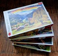 PUZZLE TREFL – 4 x 1000 ELEMENTÓW – ZESTAW II