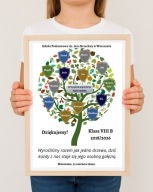 Podziękowanie dla nauczycielki plakat na zakończenie szkoły z imionami pdf
