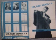 TATA,MAMA,GOSPOSIA I JA -film francuski - program kinowy -lata 50-te
