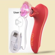 Stymulator masażer łechtaczki sutków usta języczek ssanie wibracje