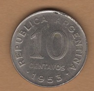 Argentyna 10 centavo, 1953