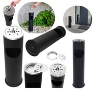 POPIELNICA ZEWNETRZNA POPIELNICZKA STOJĄCA KOSZ NA ŚMIECI ODPADY 2W1 8L