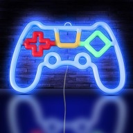 NEON LED GAMEPAD LAMPKA USB DECORATION NA ŚCIANĘ