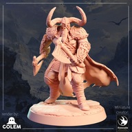 Vargir Rider Dual Axe B - FD - figurka RPG DnD D&D - druk 3D 14K