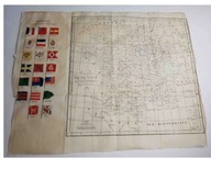 Mapa Francji 40 x 31 Chevalier Roujoux z 1835 roku