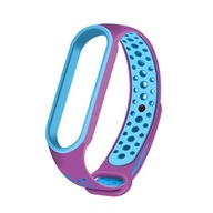 OPASKA PASEK zamiennik do XIAOMI MI BAND 5 PERFOROWANA FIOLETOWY
