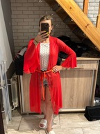 Krwistoczerwony szlafrok XS-L