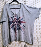 Jolly Hot - ŚWIETNA T-SHIRT'OWA, ASYMETRYCZNA, OVERSIZOWA ok 60/62