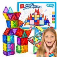 KLOCKI MAGNETYCZNE EDUKACYJNE KREATYWNE KOSTRUKCYJNE 3D 112EL HAPPY KIDDO