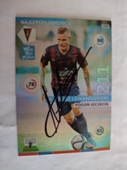 Karta panini autograf Pogoń Szczecin sezon 15/16 Lewandowski Najlepszy
